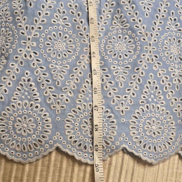 Elie Tahari Sky Blue and White Lace Maxi Dress - Picture 13 of 15